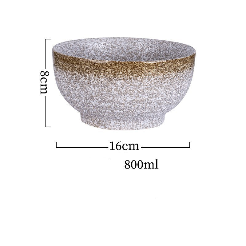 Japanese Style Ramen Bowl Ceramic Noodle Instant Noodle Chopsticks Spoon Set