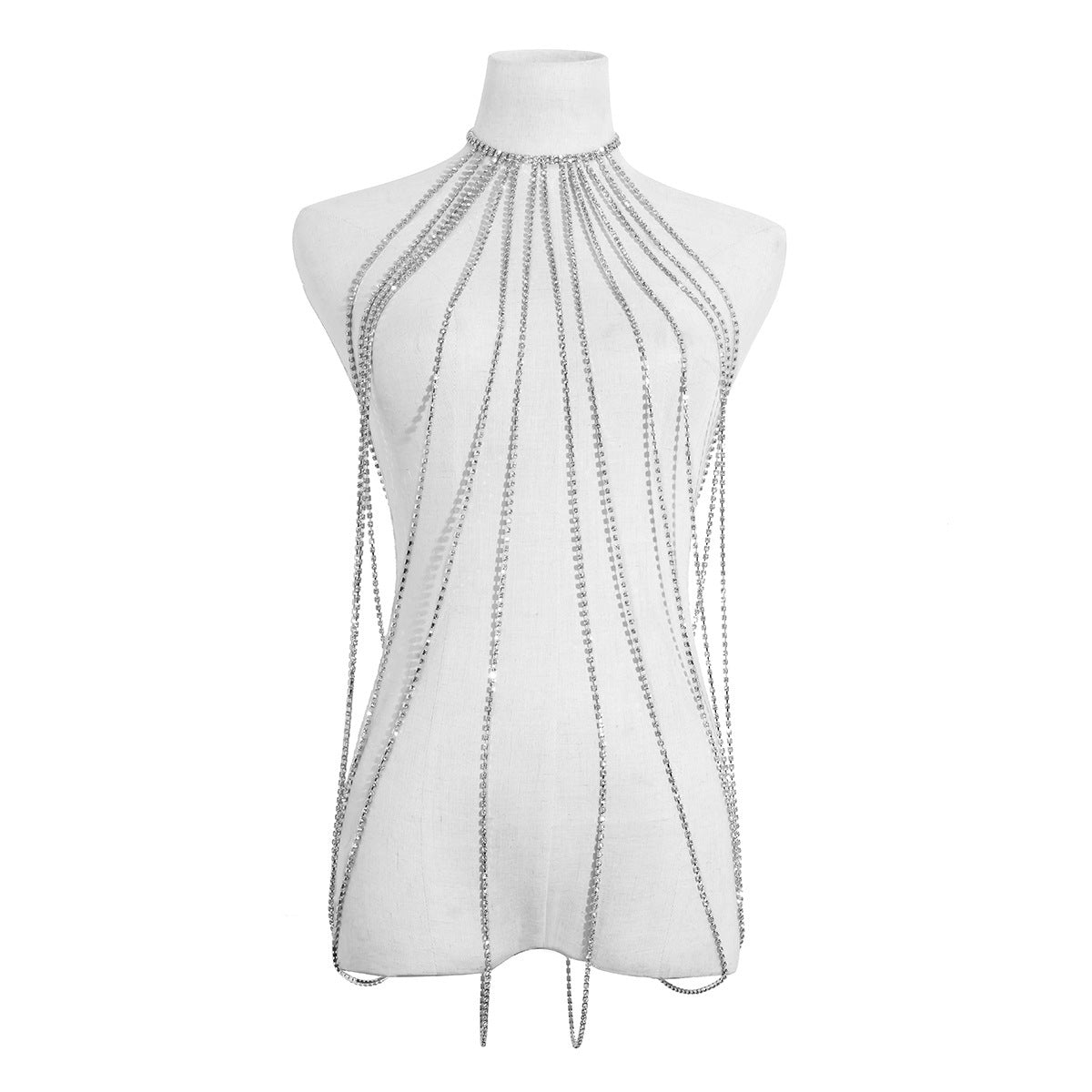 Sexy Tassel U-shaped Claw Chain With Diamond Body Chain