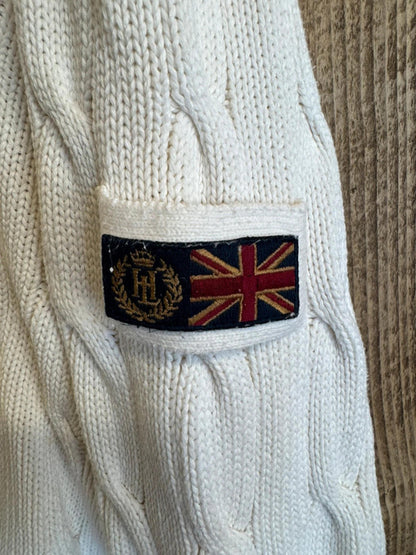 Original 1990s Henri Lloyd cable knit jumper sweater XL