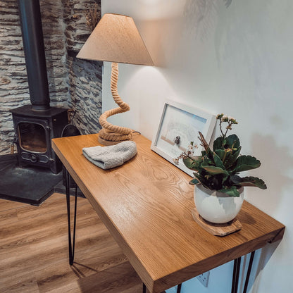 LARIA Oak Entryway Console / Wooden Hall Console