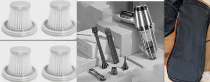 Premium Car Vacuum Cleaner - Powerful Portable Handheld Auto Detailing Tool with Strong Suction