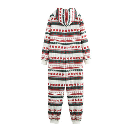 French Style Commute Style Warm And Comfortable Classic Christmas Printed Loose Bodysuit Cotton-padded Jacket