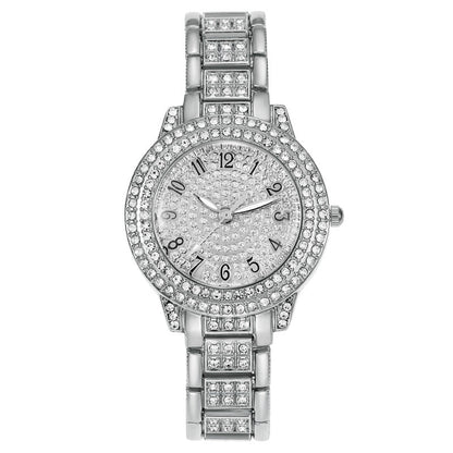 Women's Starry Rhinestone Watch Digital Roman Diamond