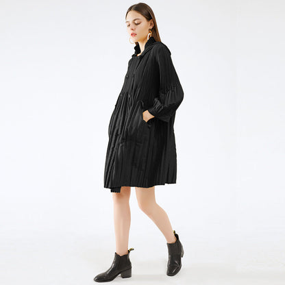 Fashion Loose Mid-length Double-breasted Trench Coat
