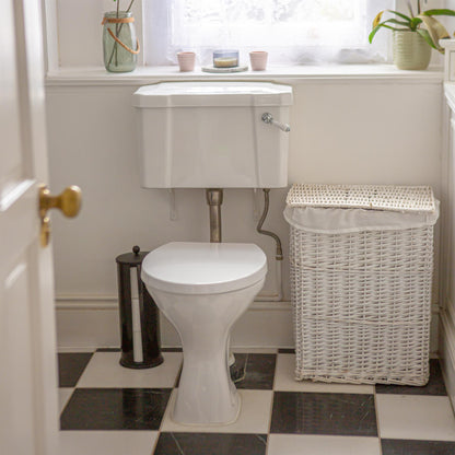 White Round Antibacterial Soft Close Toilet Seat