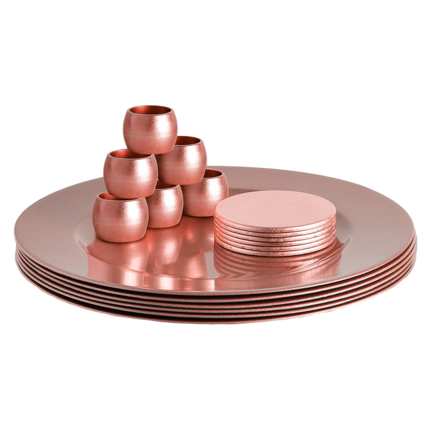 18pc Metallic Charger Plates Set