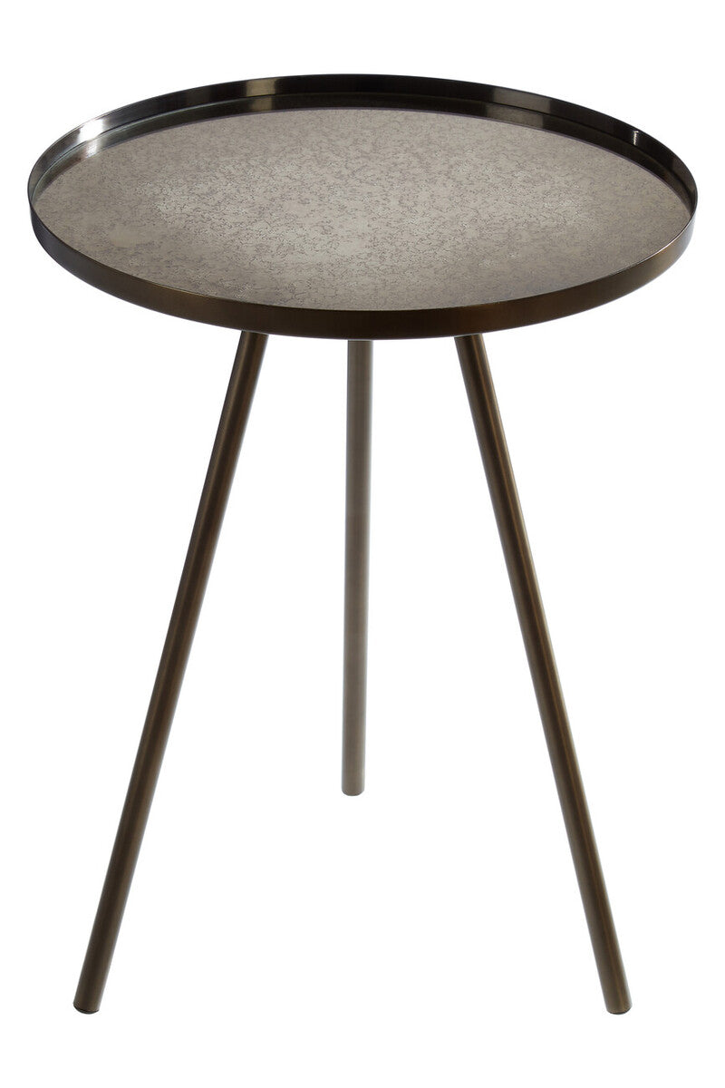 Corra Black Finish Side Table