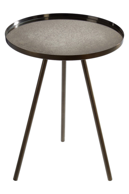 Corra Black Finish Side Table