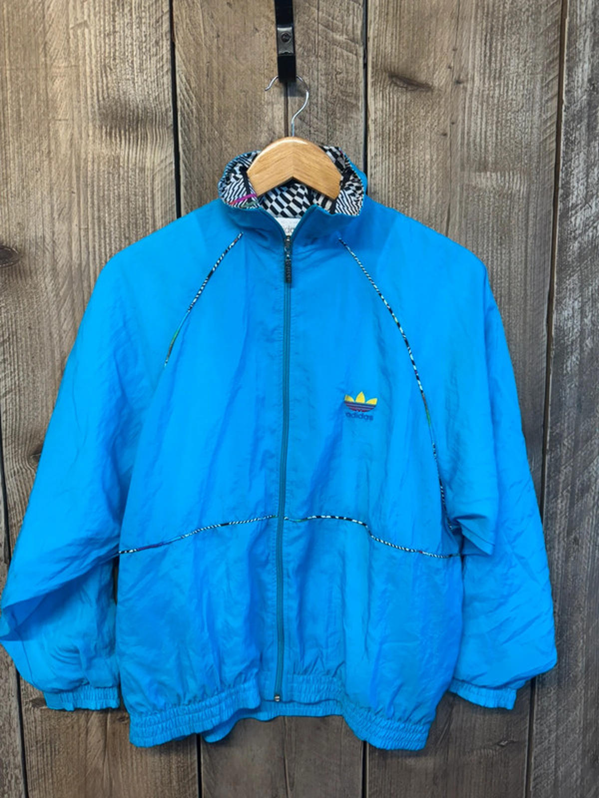 Original 1980s Adidas Women’s Full Shell Suit Top and Bottoms Size 12