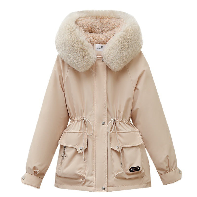 Hooded Padded Cotton Coat Women