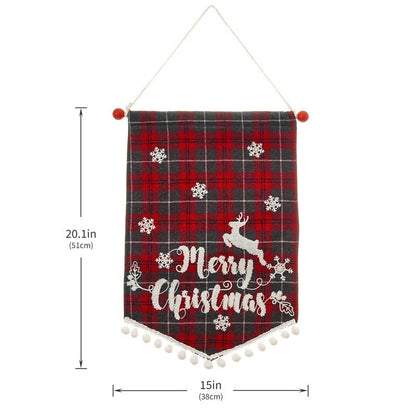 Christmas Fashion Minimalist Ornament Wall Flag