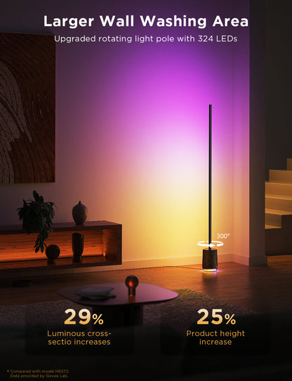 GOVEE FLOOR LAMP PRO WITH SPEAKER BLACK