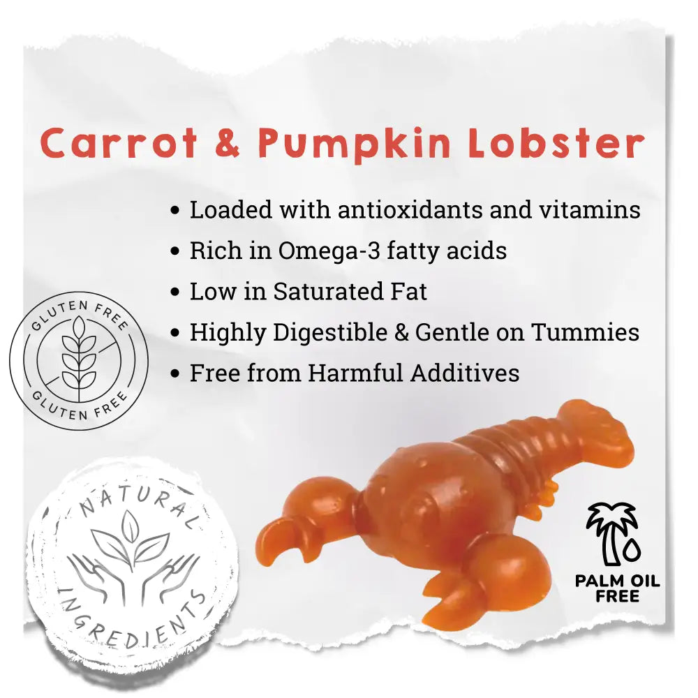 Carrot & Pumpkin Lobster Chew For Dogs