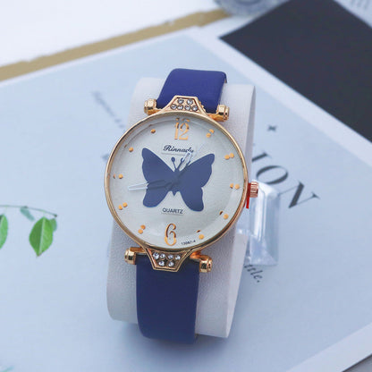 Butterfly Womens Quartz Watch, Simple And Casual