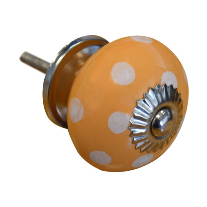 Round Spot Ceramic Cabinet Knob
