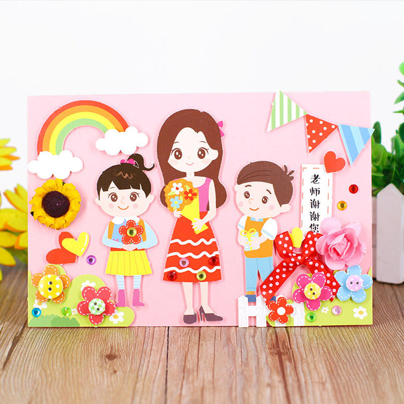 Teacher's Day Gift Handmade Diy Production Paste Painting Non-woven Material Package