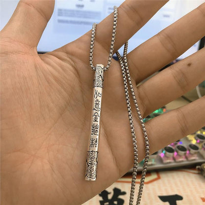 Sterling Silver Men's Pendant Necklace Trendy And Unique