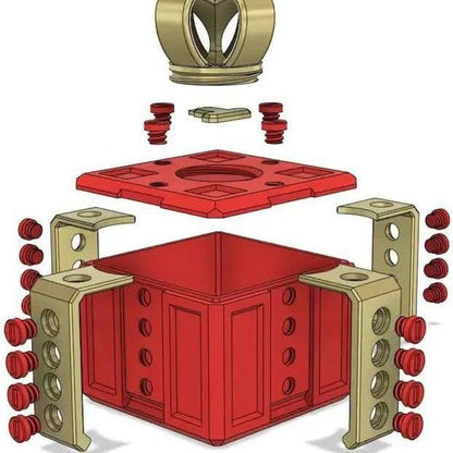 Annoying Gift Box With Screws,3D Printed Plastics Valentine's Day Gift Box