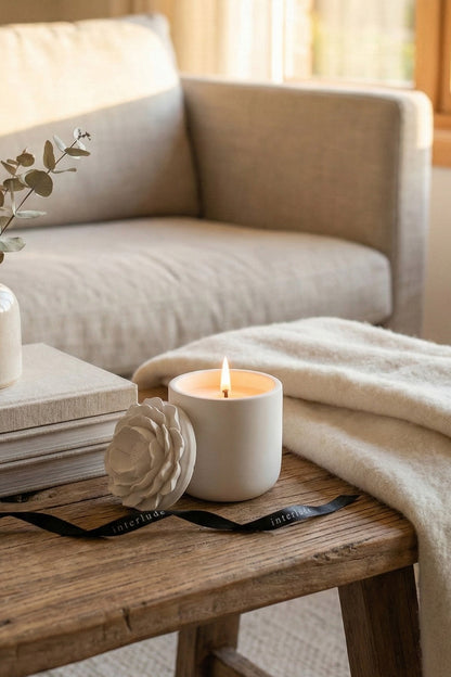 Floral Ceramic Candle