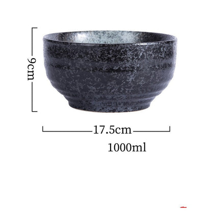 Japanese Style Ramen Bowl Ceramic Noodle Instant Noodle Chopsticks Spoon Set