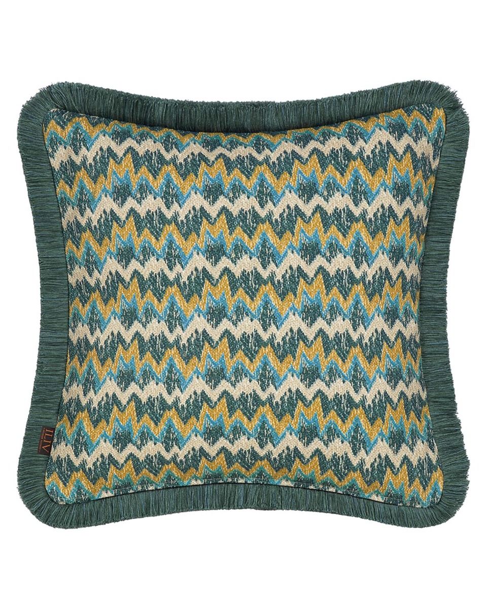 Chanderi Malachite Cushion 50x50cm
