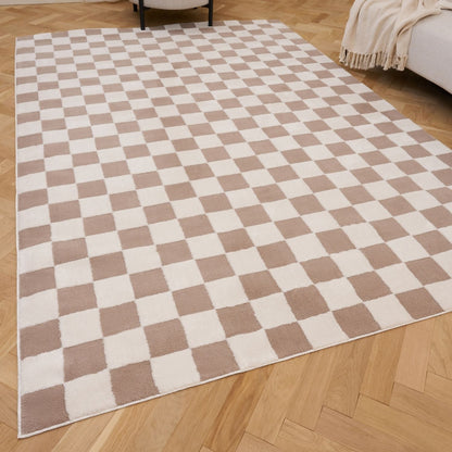Loft Checkerboard Beige Rug