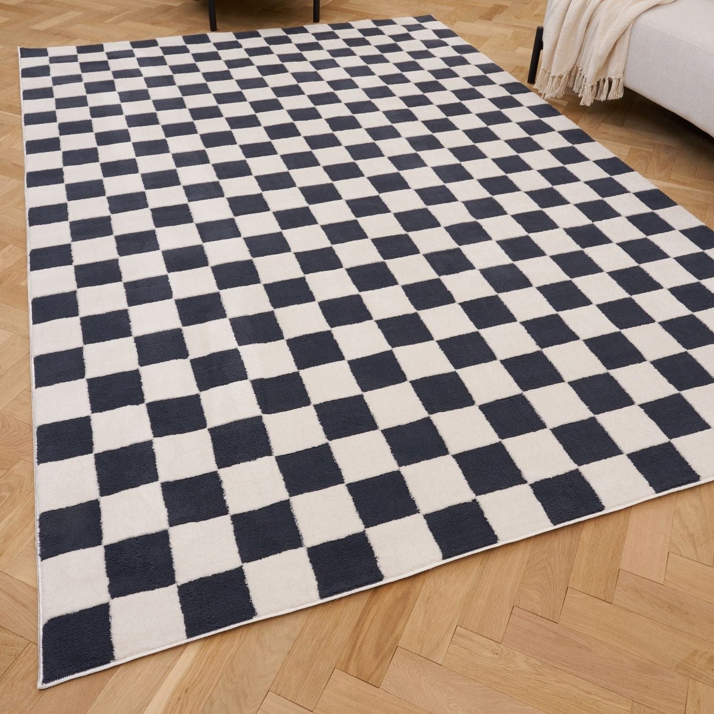 Loft Checkerboard Blue Rug
