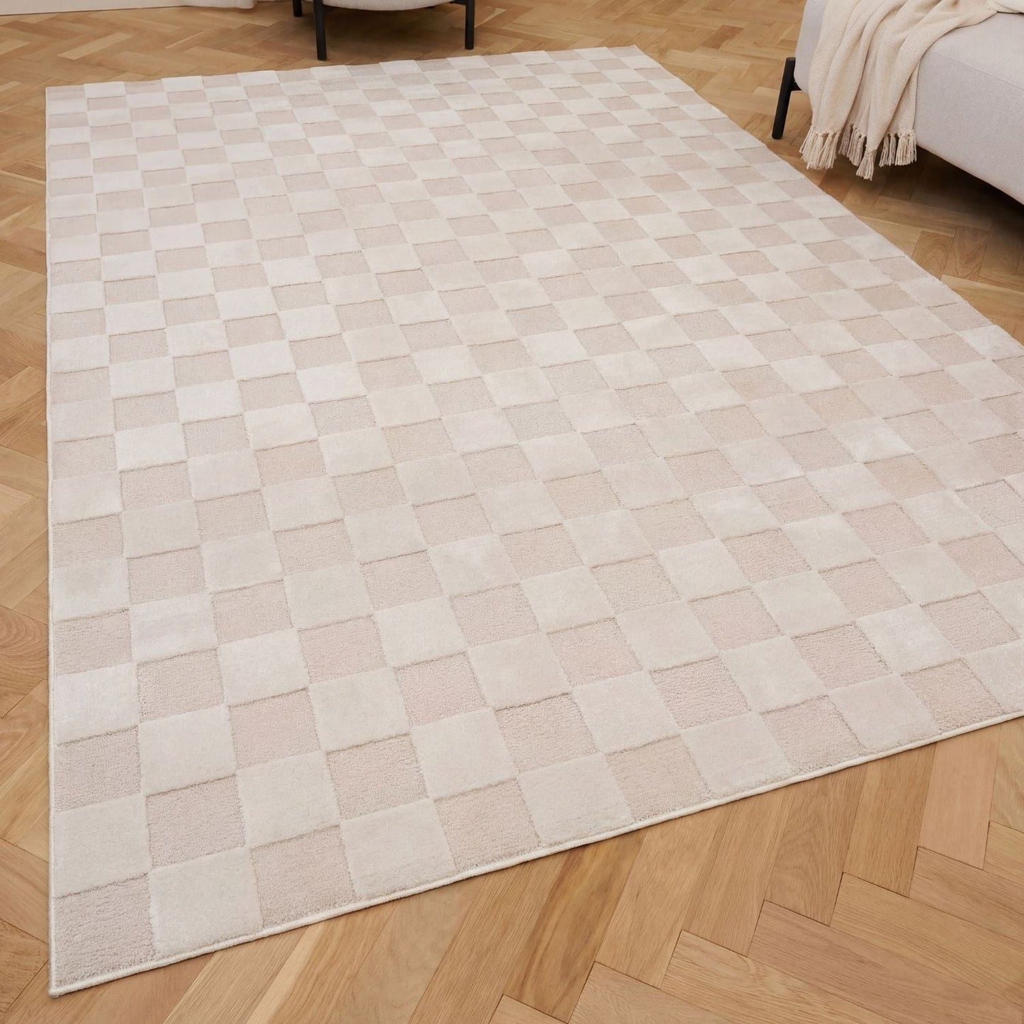 Loft Checkerboard Cream Rug