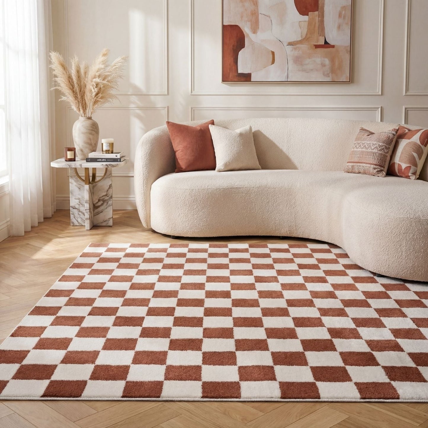 Loft Checkerboard Terra Rug