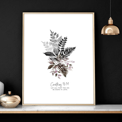 Christian artwork | Set of 3 framed wall art