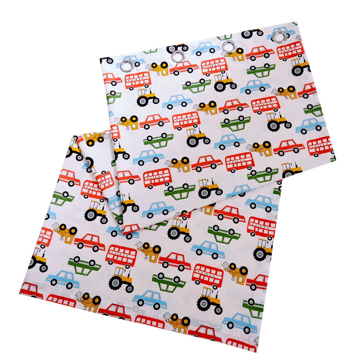 Construction Vehicle Vibrant Kids Duvet Set with Matching Pillowcase Optional Curtains Cotton Blend Bedding for Boys Bedrooms by OLIVIA ROCCO