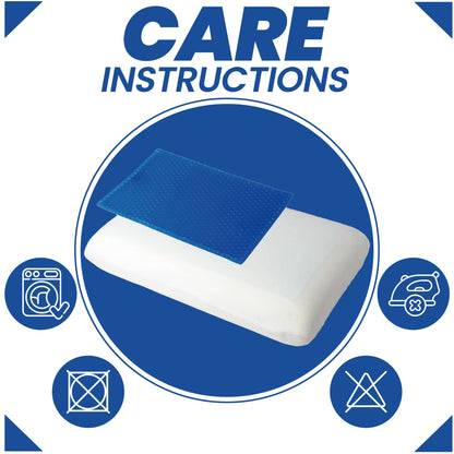 Cooling Gel Memory Foam Pillow Breathable Luxury Premium Fibre Filling for Superior Comfort and Support by OLIVIA ROCCO