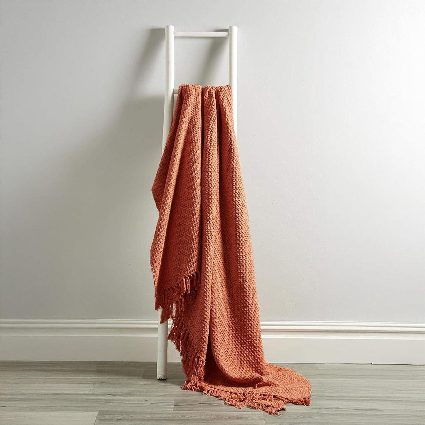 Cotton Throw Eco-Friendly Super Soft Cotton Throws Lightweight Sustainable Recycled Cotton for Sofa Bed Chair Calming Colours By OLIVIA ROCCO