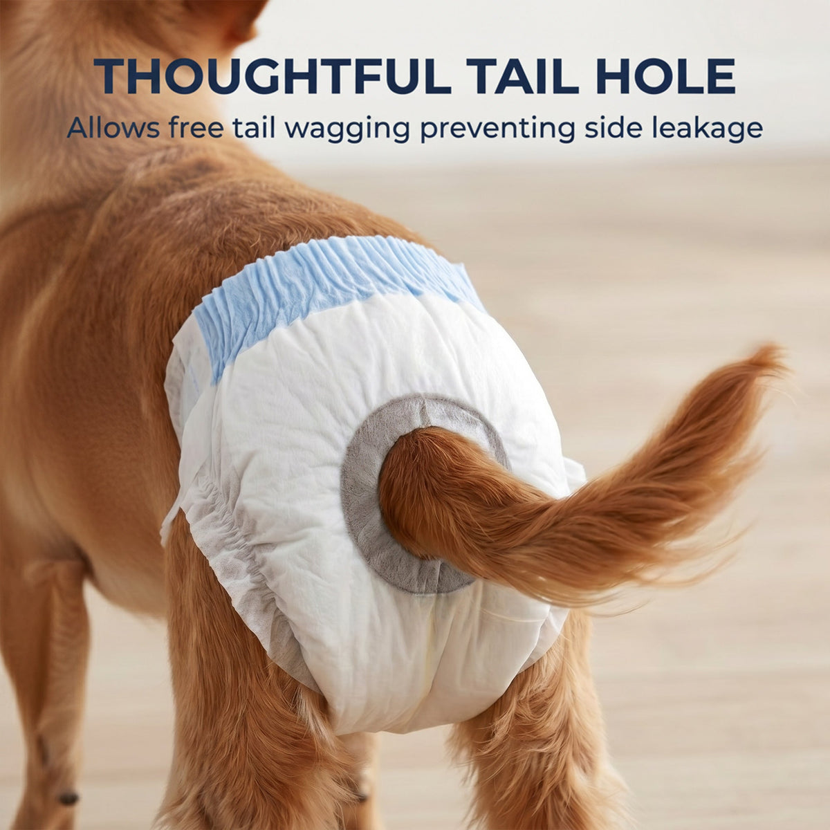PawHut Disposable Dog Diapers Female Incontinence or Excitable Urination and Training 48 Count, XS, 15-33 cm