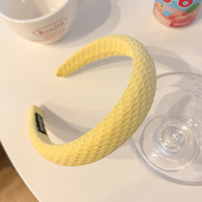 Candy Colored Wide Brimmed Hair Band For Women With High Skull Top