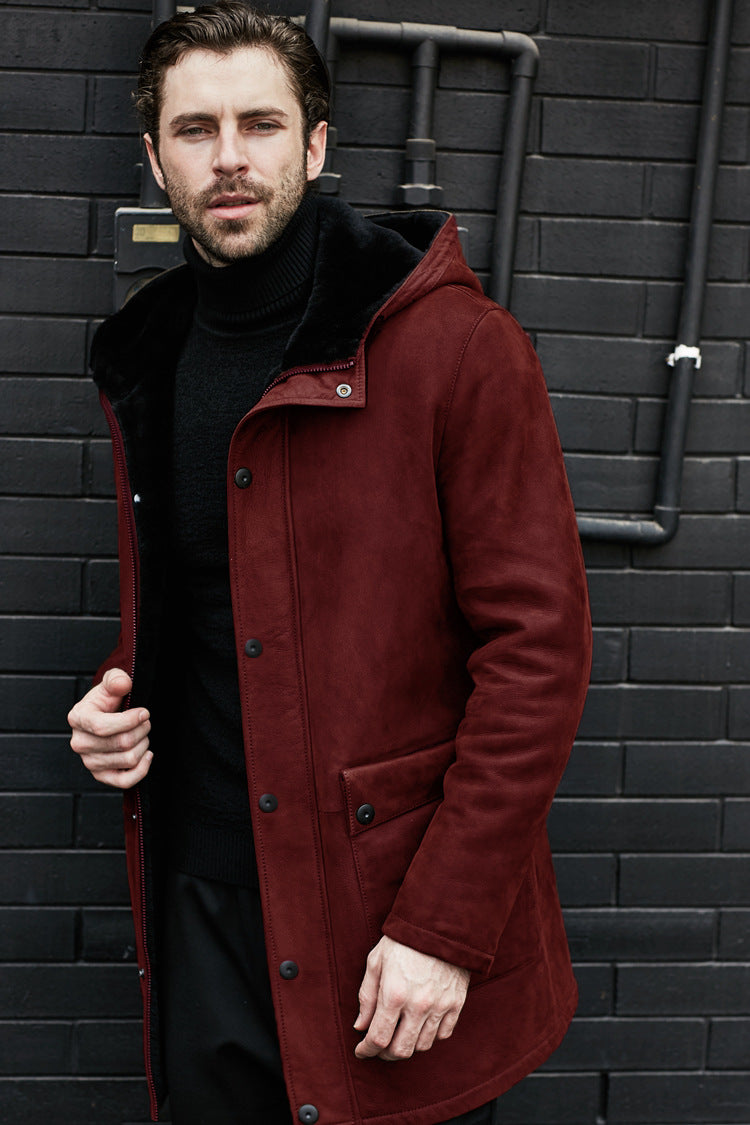 Casual Fleece Hooded Jacket For Men