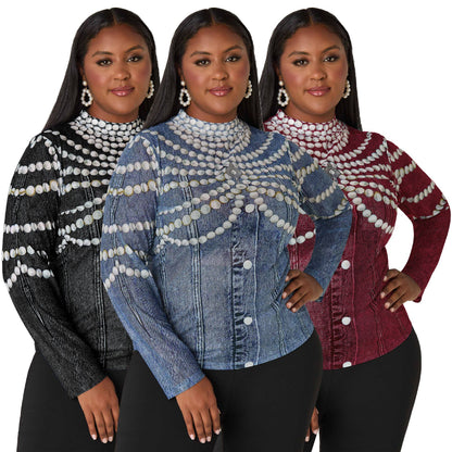 Women's New Autumn Plus-Size Casual Top With Print