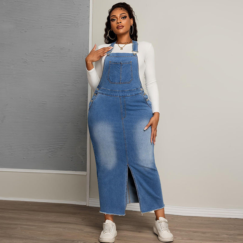 Casual And Versatile Denim Slimming Dress