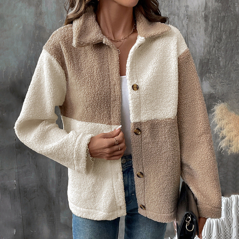 Single-breasted Lapel Casual European And American Coat