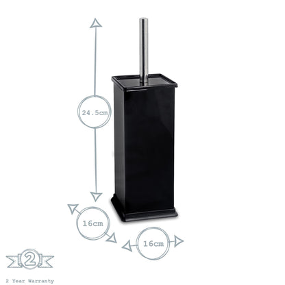 Black Square Toilet Brush