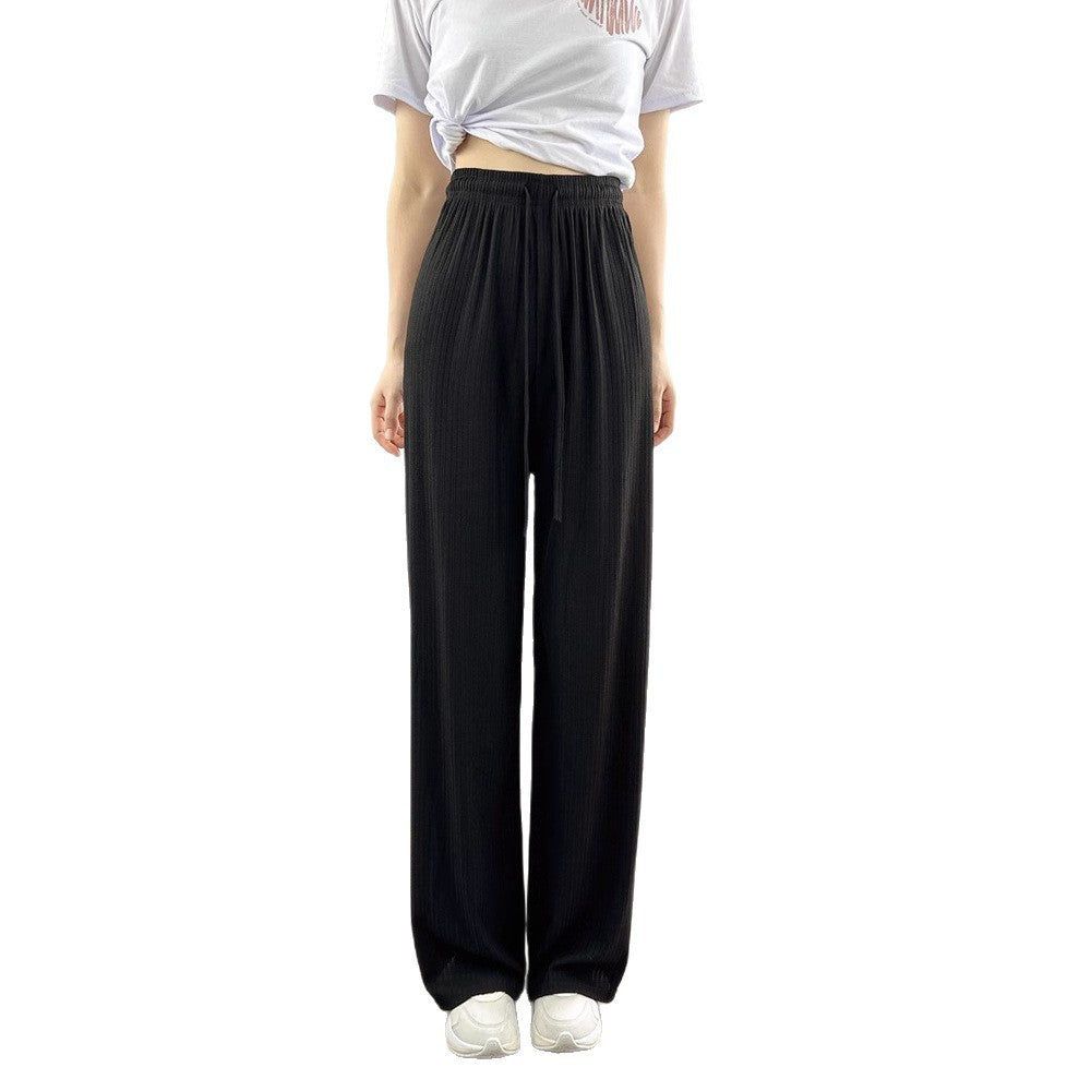 Women's Jacquard Summer Pants Slimming And Casual Trousers