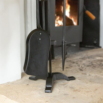 4pc Black 'Arundel' Fireside Companion Set