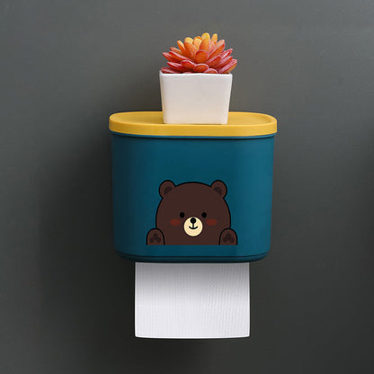 Toilet Paper Box Wall-mounted Waterproof Free Punch