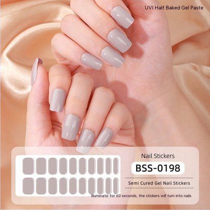 Gel Nail Art Sticker Semi-curing Gel