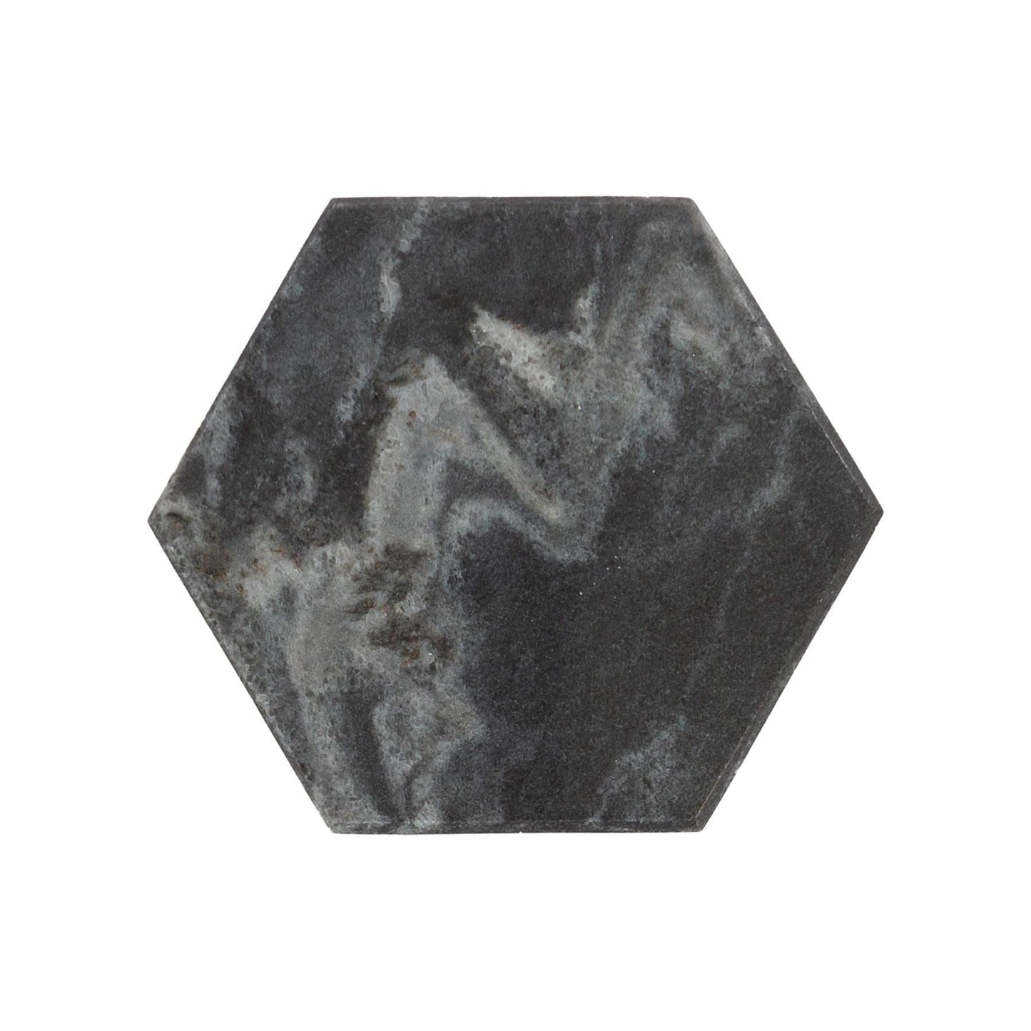 Hexagonal Marble Coasters - 10cm - Pack of Six