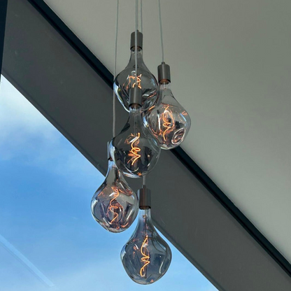 5 Light Cluster Evo Pendant Chandelier | Stairwell & High Ceiling Lighting UK