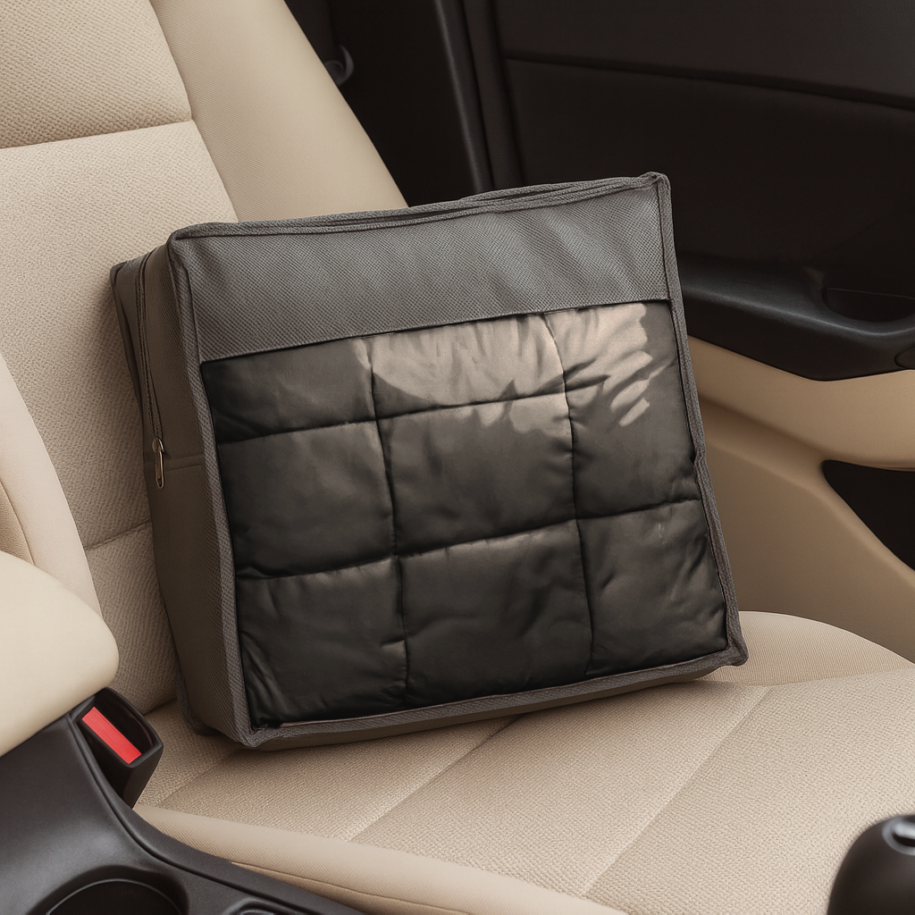 Weighted Blanket with Storage Bag - 125 x 180cm - 6kg - Black