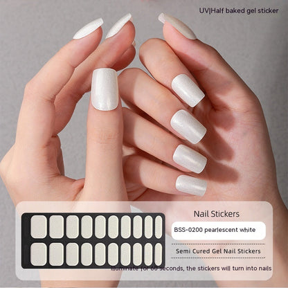 Gel Nail Art Sticker Semi-curing Gel