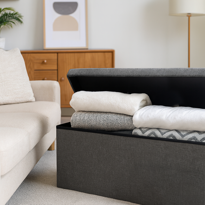Foldable Storage Ottoman - 111 x 37 x 39cm