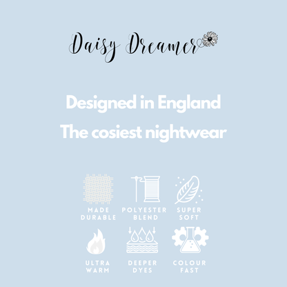 OLIVIA ROCCO Women's Super Cosy Hooded Pyjama Set Soft Brushed Viscose Loungewear